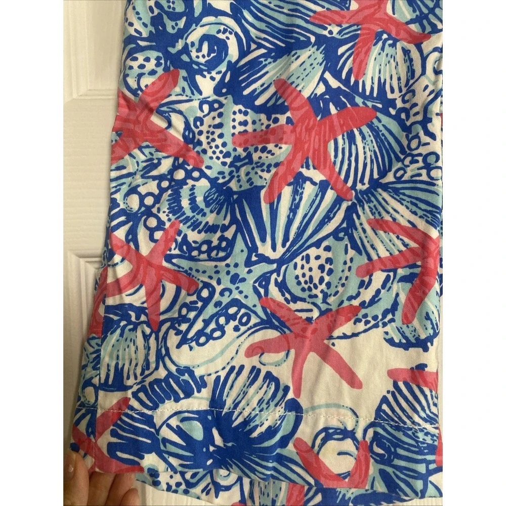 Lilly‎ Pulitzer Womens 0 The Chipper Starfish Bermuda Coastal Bermuda Shorts